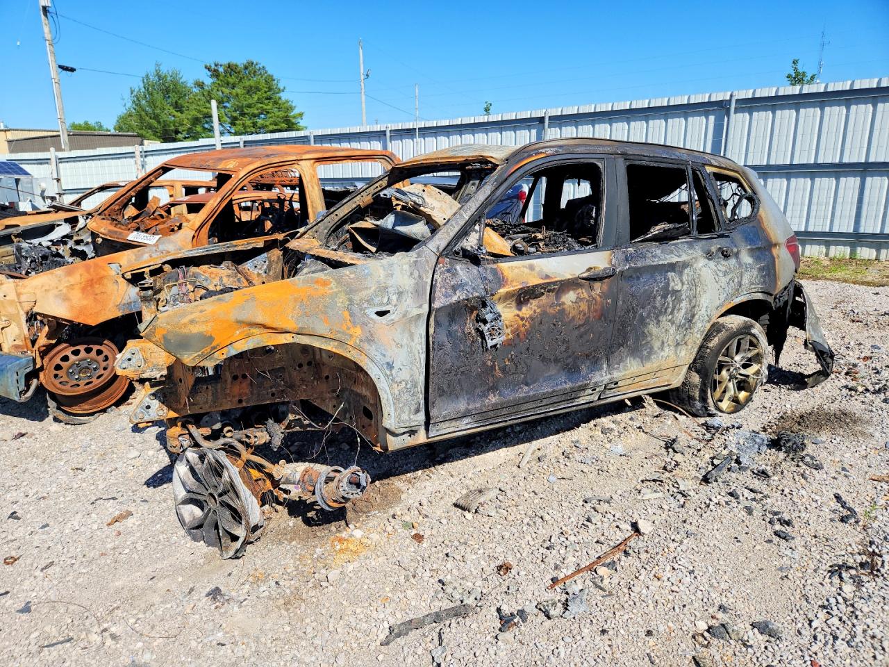 2013 BMW X3 xDrive28i, VIN 5UXWX9C55D0A31267 — Burn