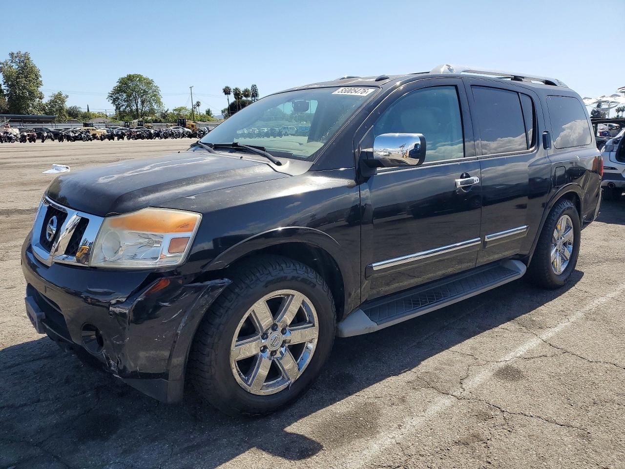 2011 Nissan Armada Platinum, VIN 5N1AA0NF8BN608106 — Front end
