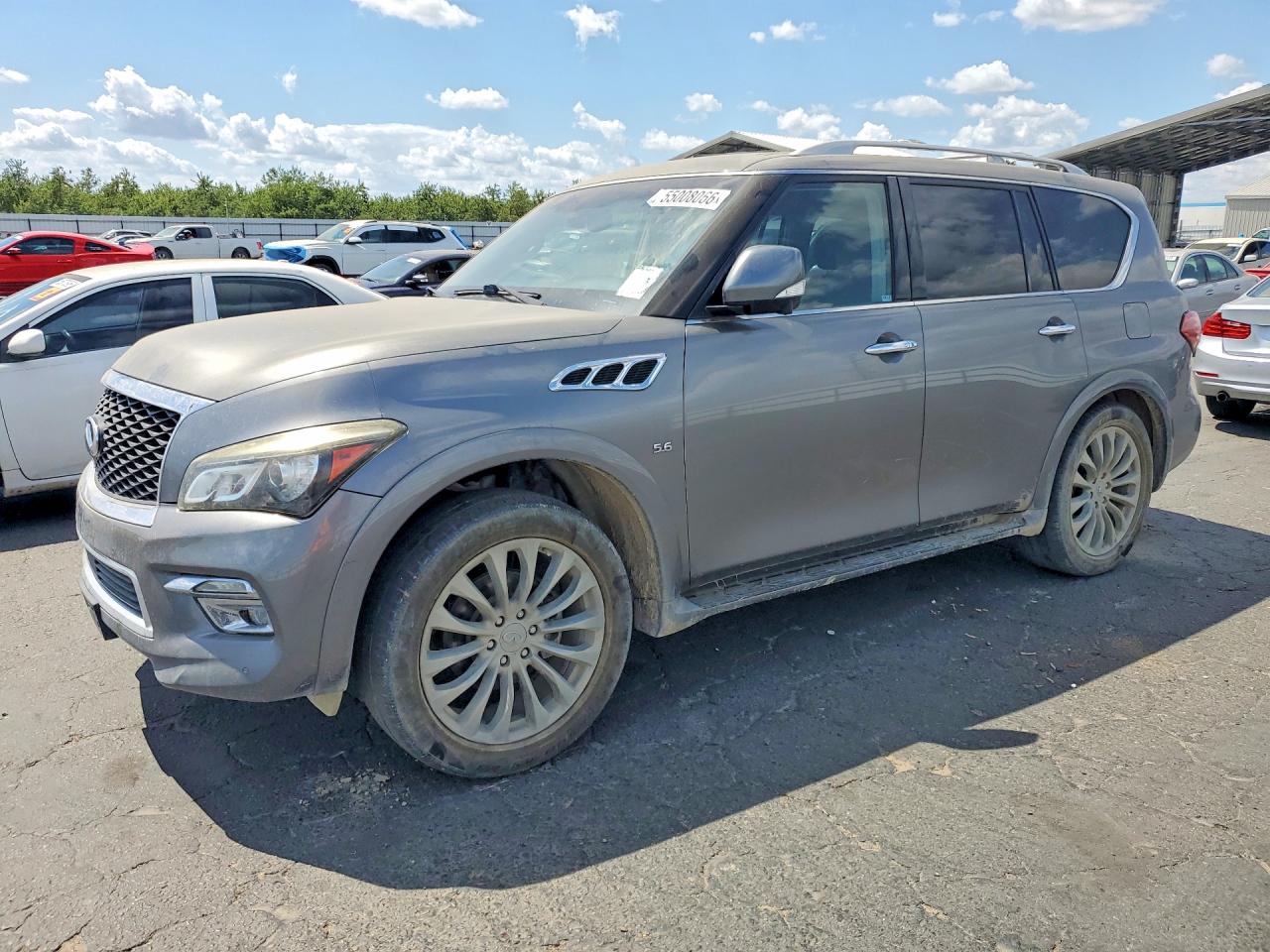 2015 Infiniti QX80, VIN JN8AZ2NC6F9370841 — Rear end