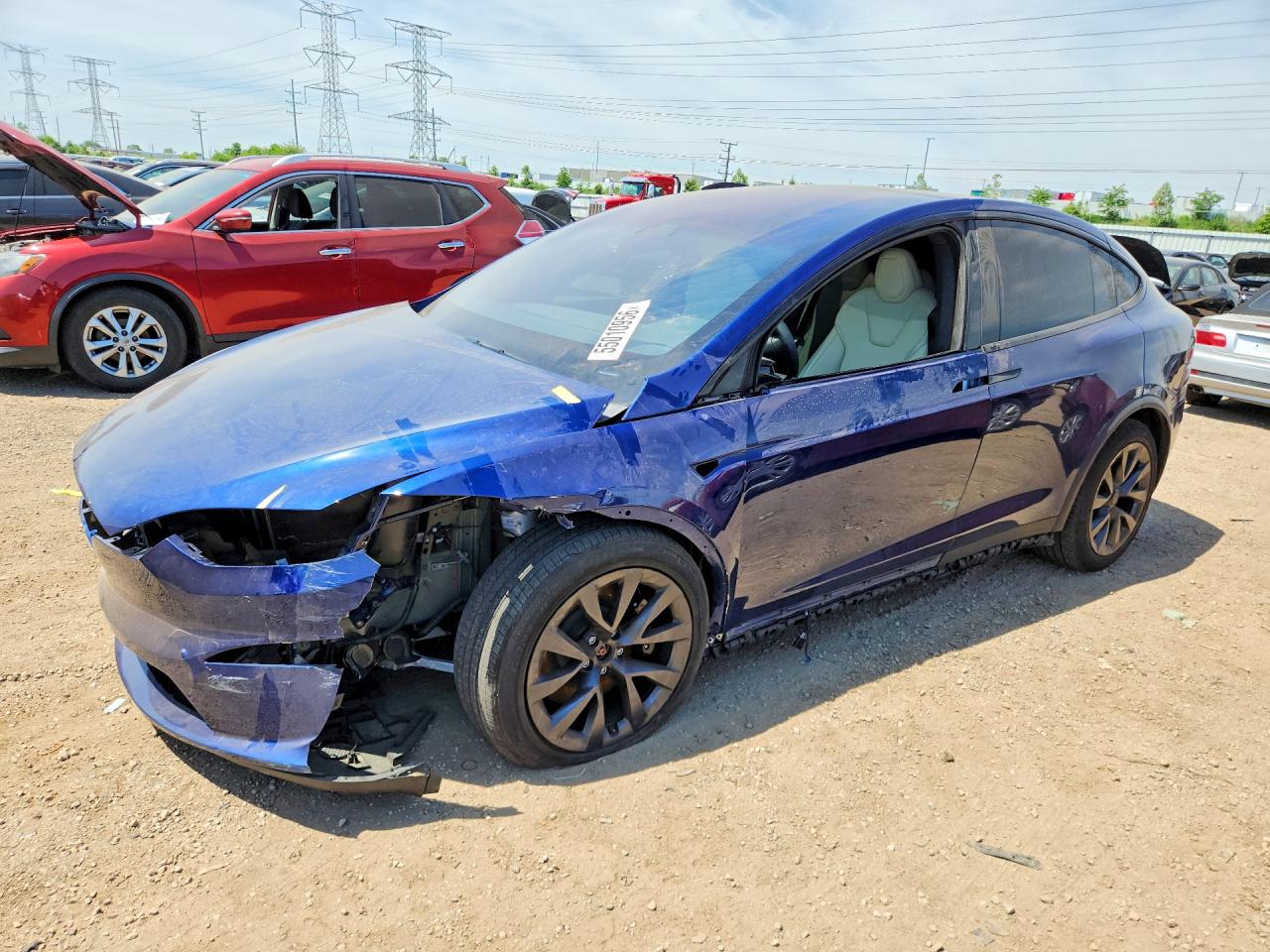 2024 Tesla Model X, VIN 7SAXCAE53RF442126 — Front end