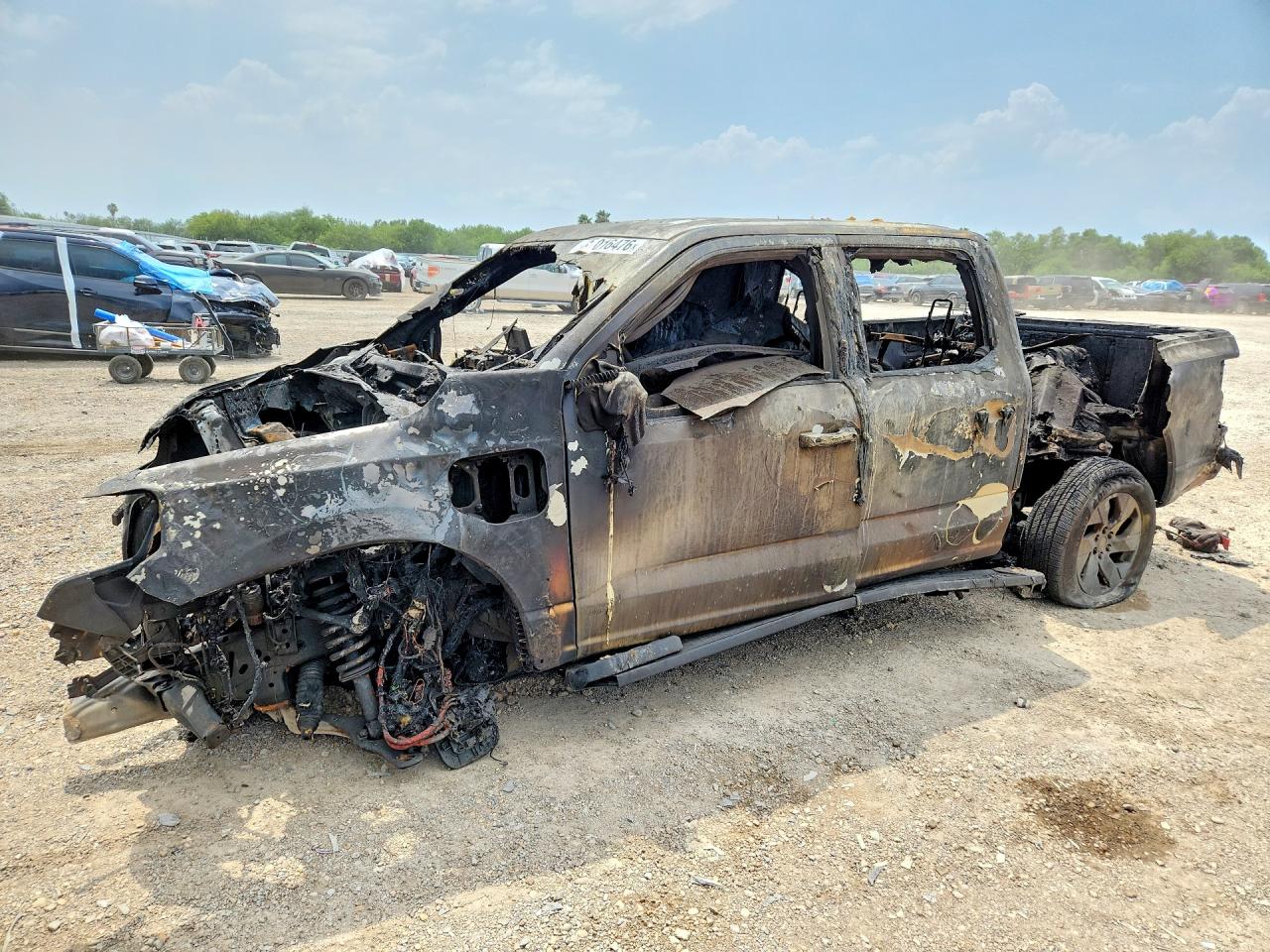 2024 Ford F-150 Lightning Flash, VIN 1FT6W3L7XRWG09934 — Burn