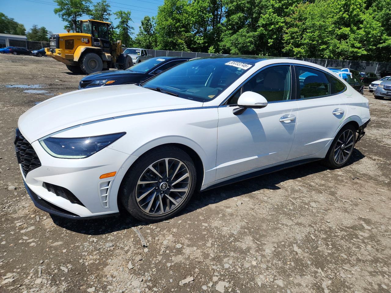 2021 Hyundai Sonata Limited, VIN KMHL34J22MA156953 — Зад