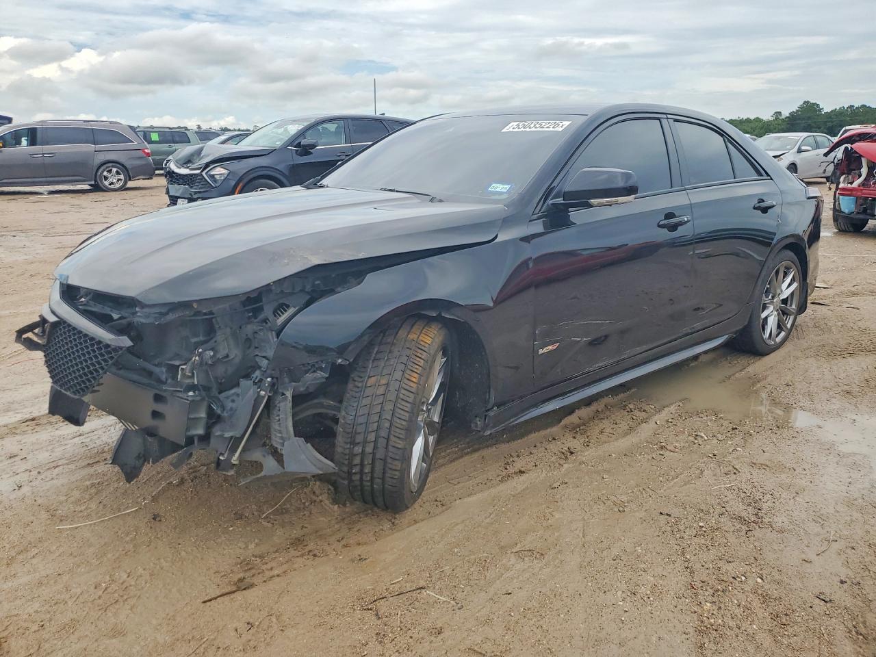 2022 Cadillac CT4-V, VIN 1G6DD5RL0N0120472 — Front end