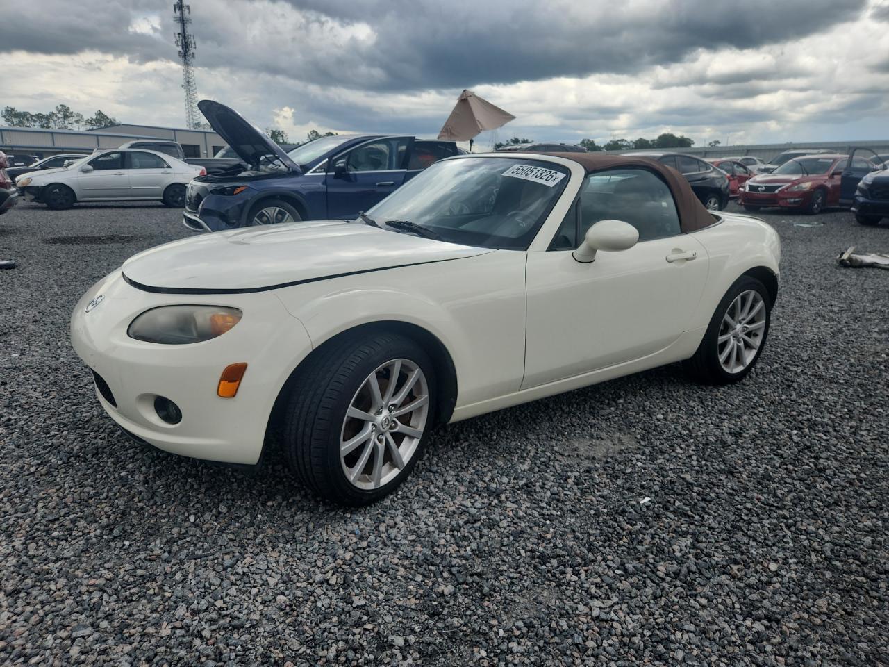 2008 Mazda MX-5 Miata Grand Touring, VIN JM1NC25F080150045 — Rear end