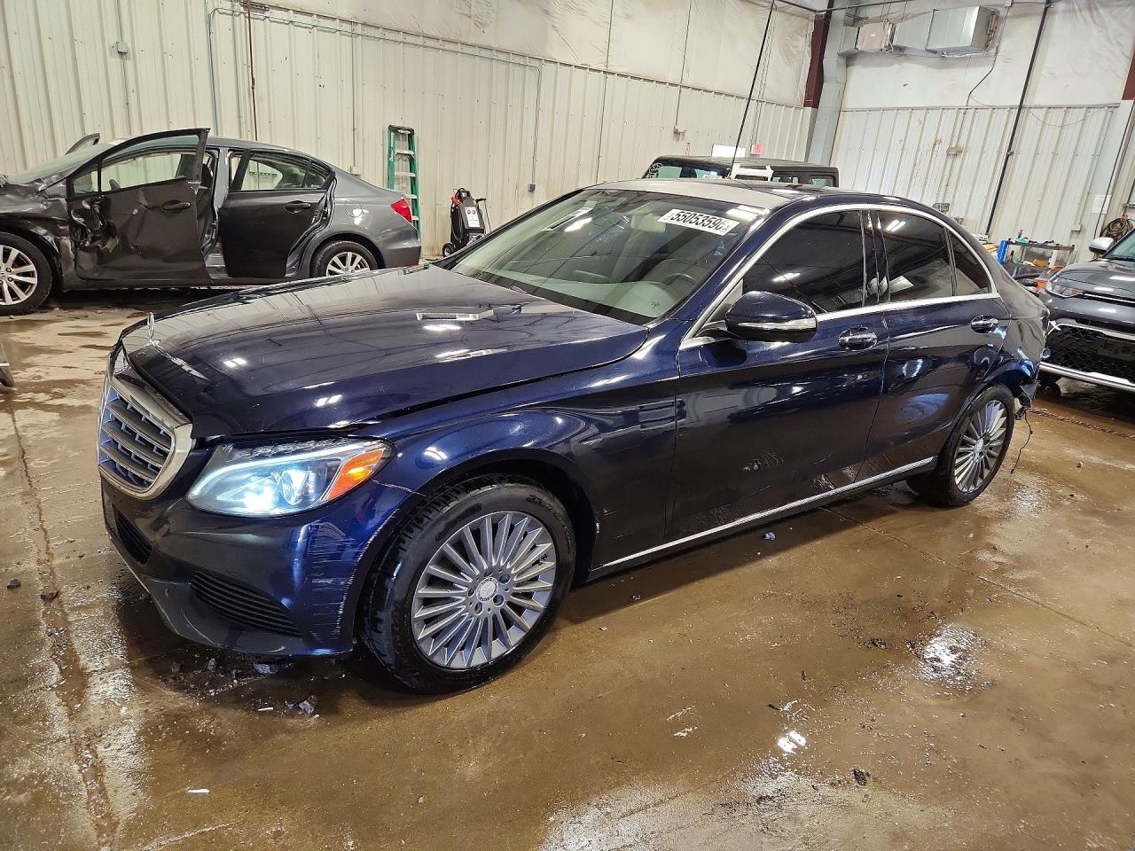 2015 Mercedes-Benz C 300 Sport, VIN 55SWF4KB3FU008052 — Rear end
