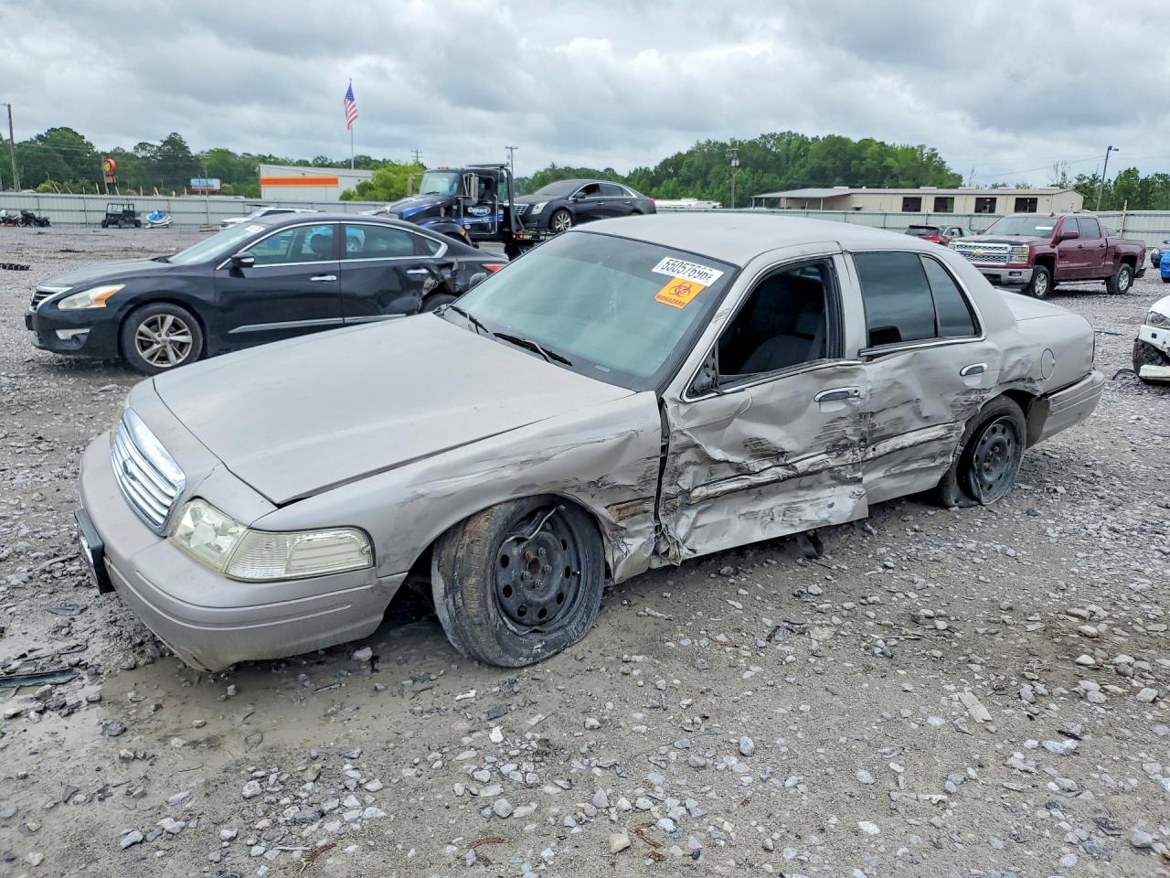 2008 Ford Police Interceptor, VIN 2FAHP71V28X102243 — Front end