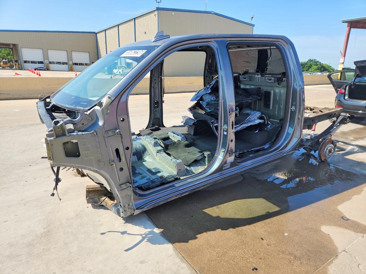 2021 GMC Sierra 1500 AT4, VIN 3GTP9EEL2MG373871 — Stripped