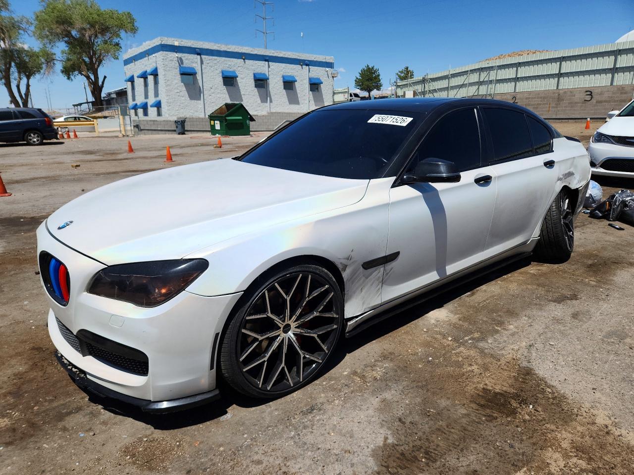 2013 BMW 7 Series 740i, VIN WBAYA6C54DD143622 — Rear end