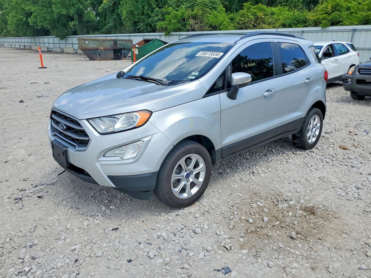 2019 Ford EcoSport SE, VIN MAJ6S3GL7KC307386 — Interior fire