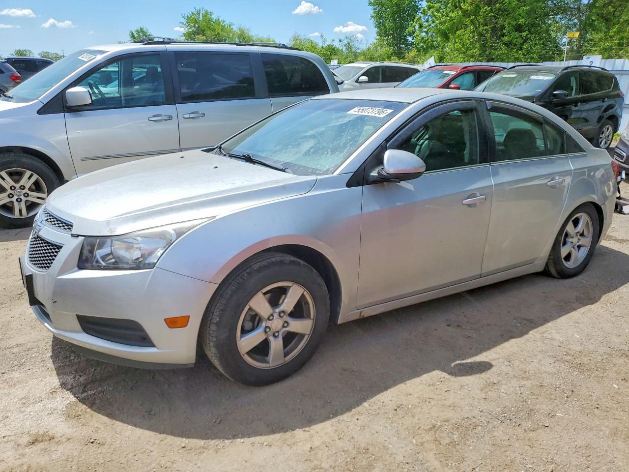 2014 Chevrolet Cruze 2LT, VIN 1G1PE5SB1E7387306 — Undercarriage