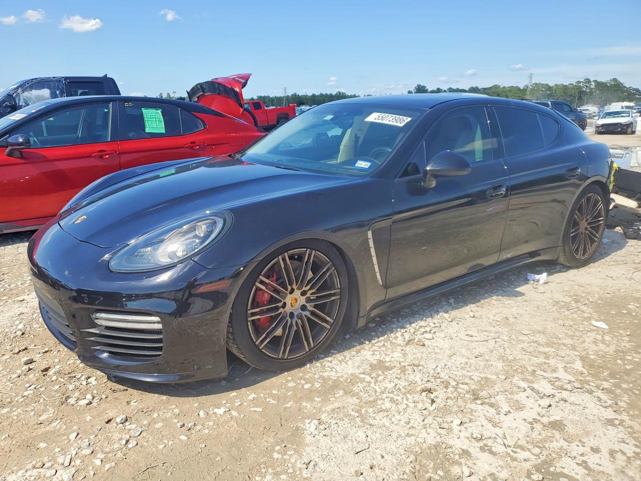 2016 Porsche Panamera Turbo, VIN WP0AC2A70GL070111 — Rear end