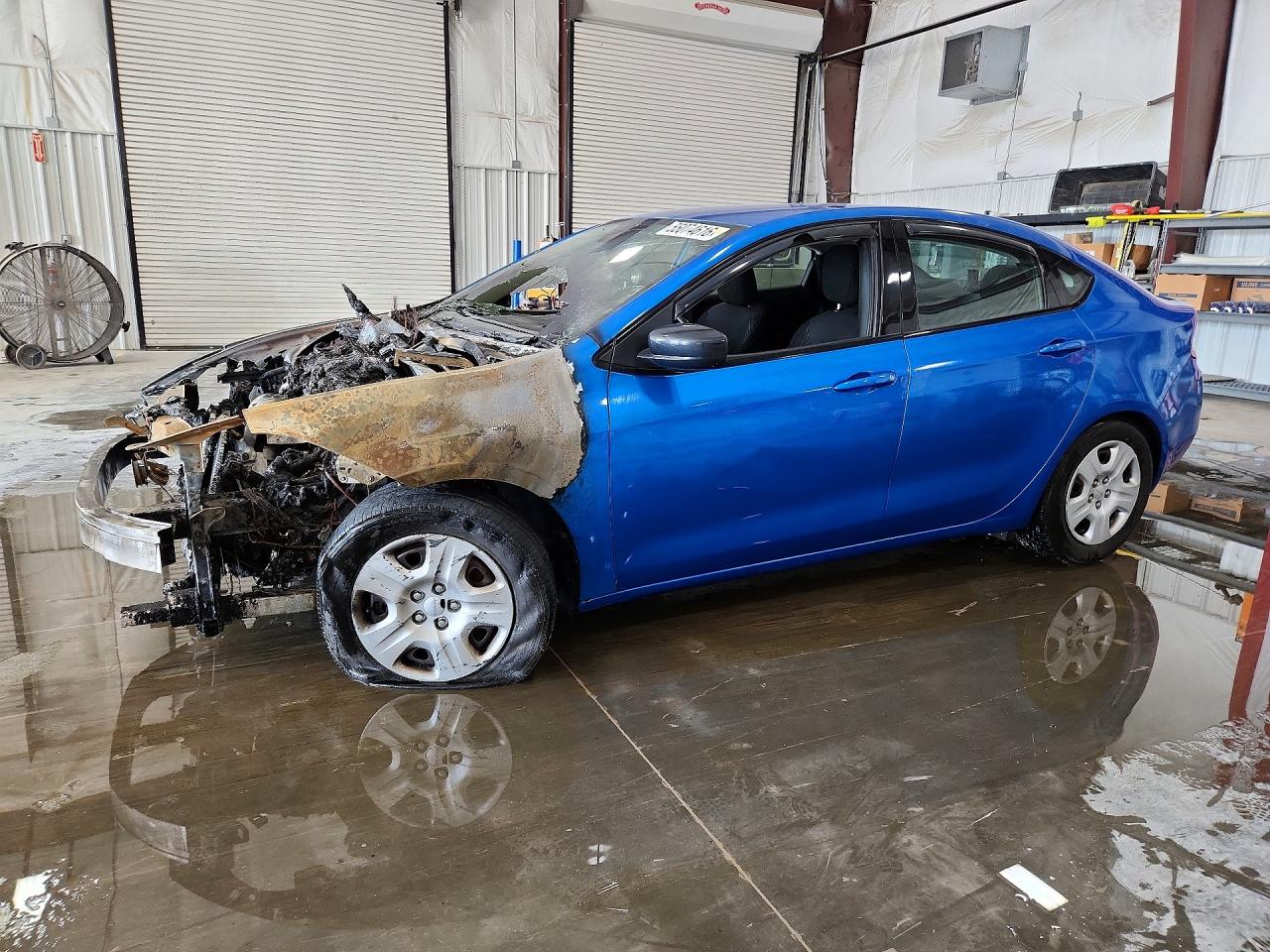 2015 Dodge Dart SE, VIN 1C3CDFAA0FD330853 — Engine fire