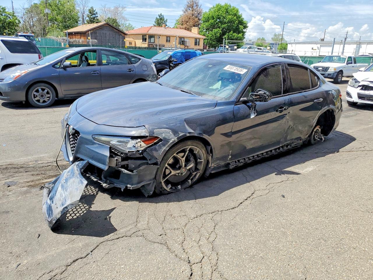 2019 Alfa Romeo Giulia Sport, VIN ZARFANAN5K7609311 — Front end