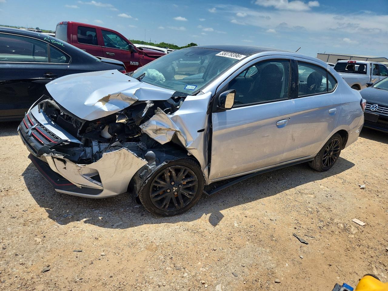 2023 Mitsubishi Mirage ES, VIN ML32FUFJ2PHF02640 — Front end