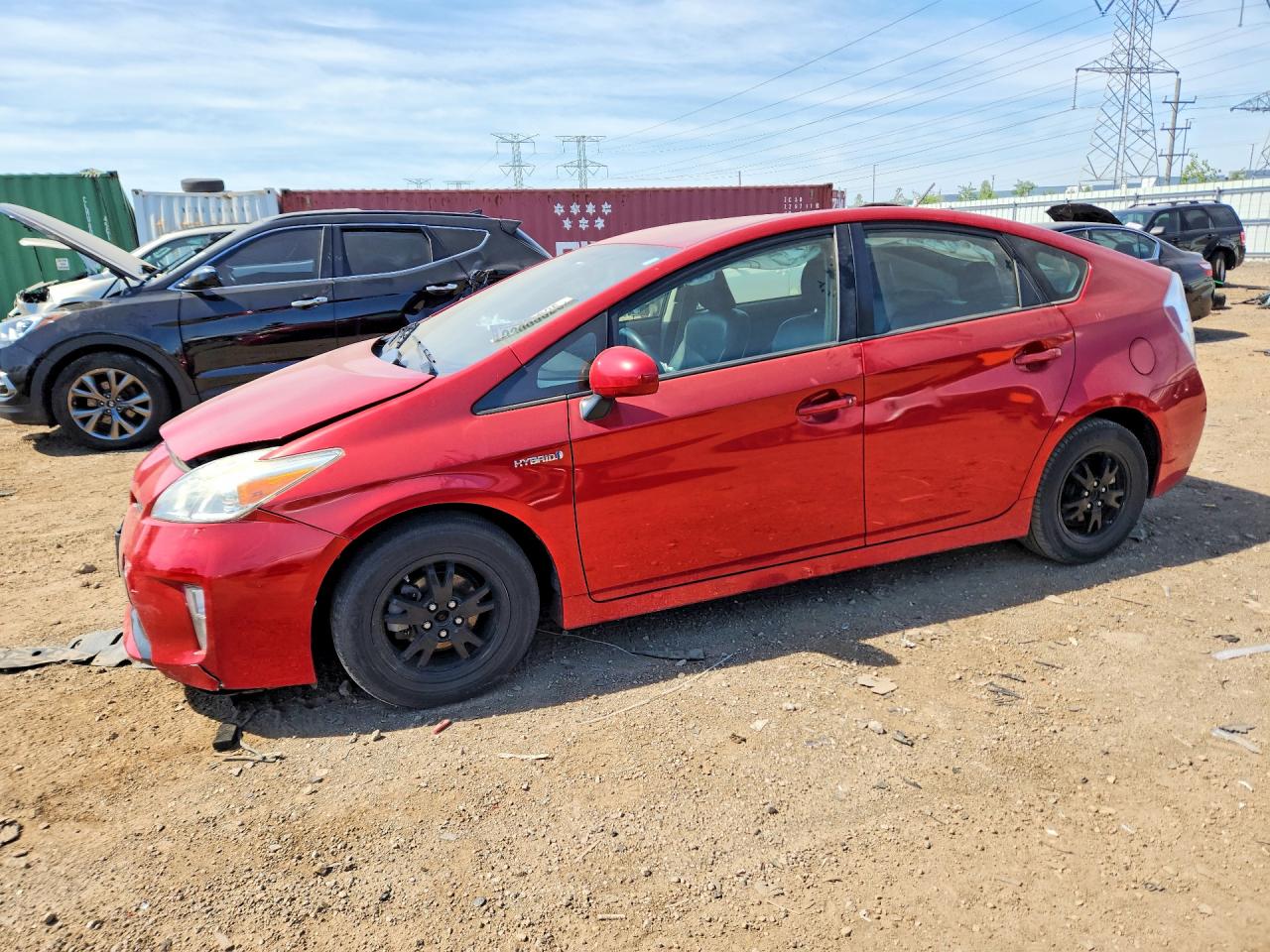 2014 Toyota Prius Four, VIN JTDKN3DUXE1776307 — Front end
