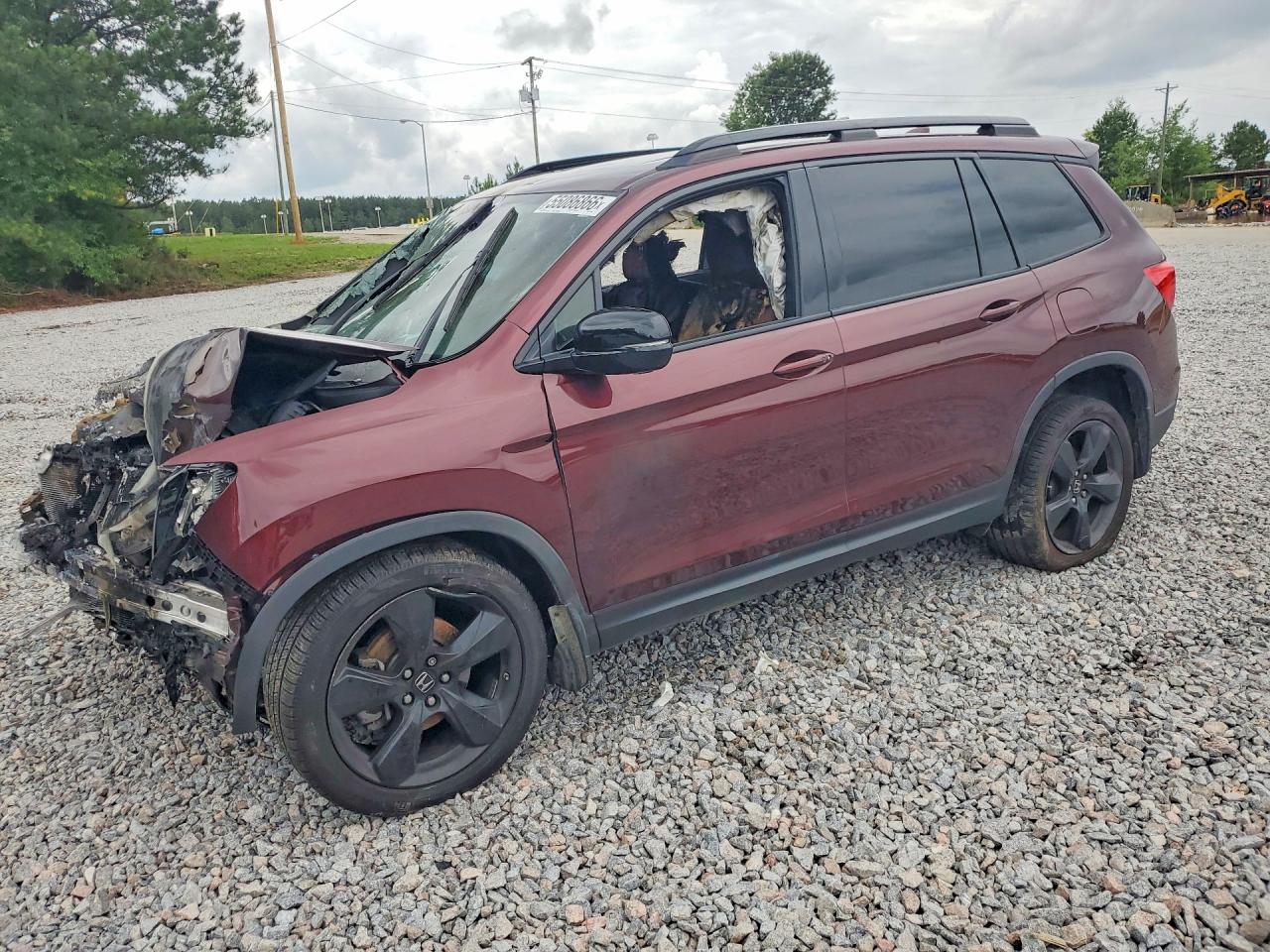 2020 Honda Passport Elite, VIN 5FNYF8H02LB011706 — Engine fire