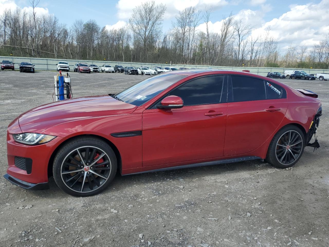 2018 Jaguar XE S, VIN SAJAM4FVXJCP41115 — Rear end