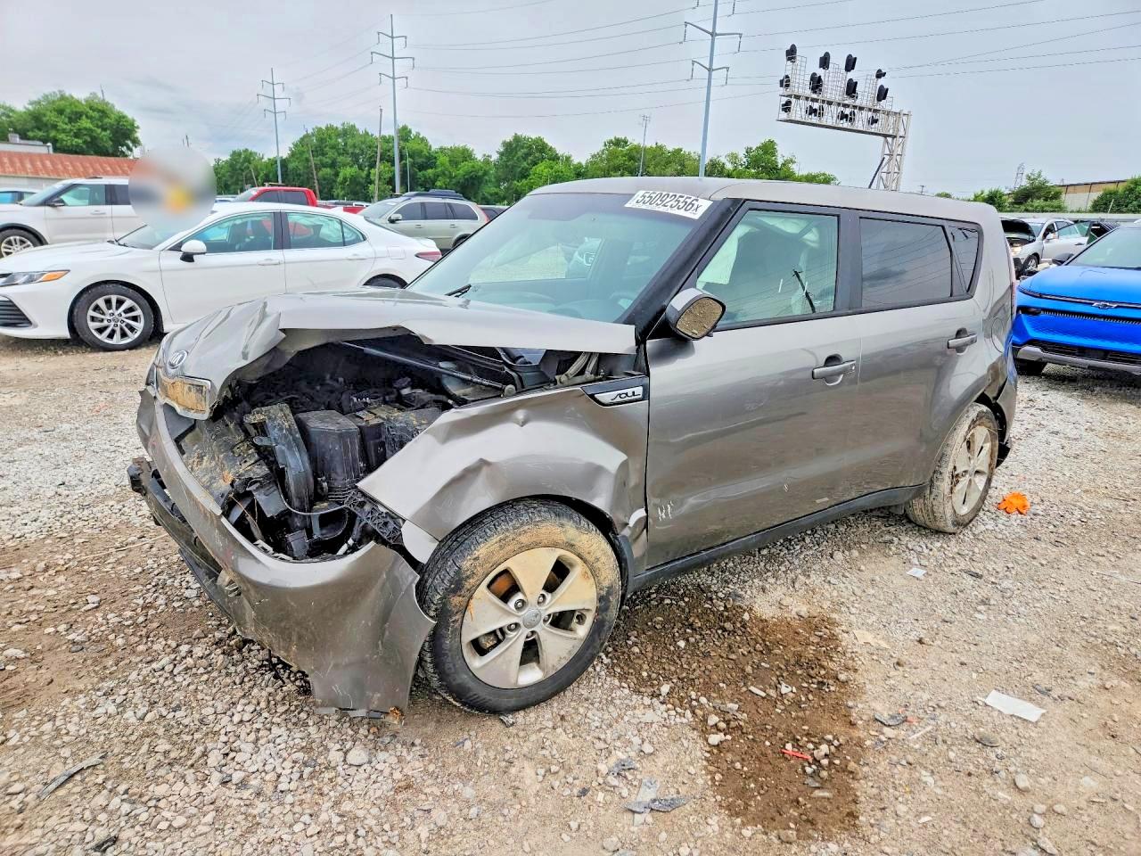 2015 Kia Soul, VIN KNDJN2A26F7128650 — Front end
