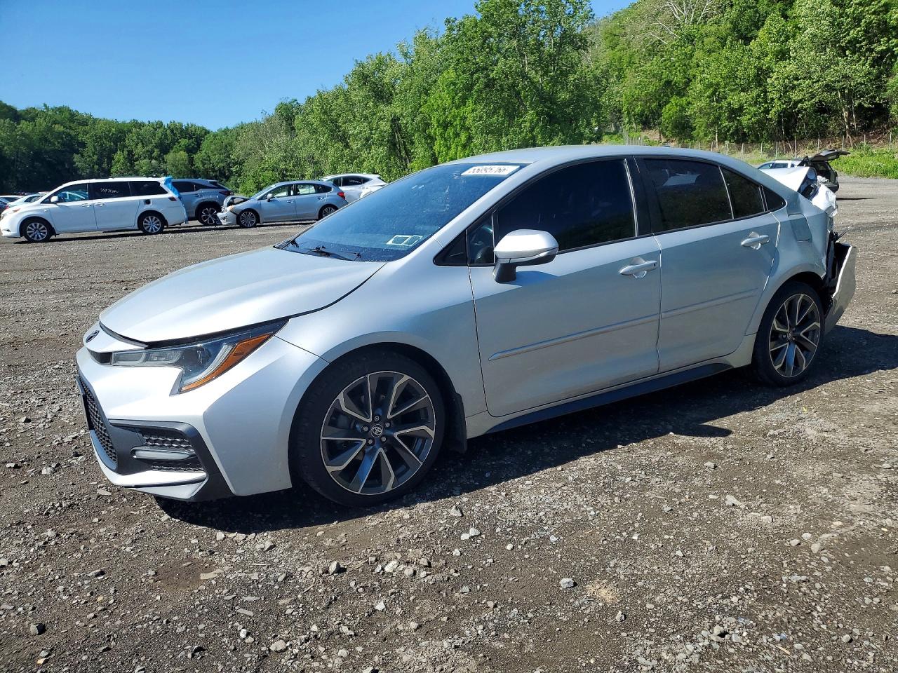 2021 Toyota Corolla SE, VIN 5YFS4MCE4MP078000 — Rear end