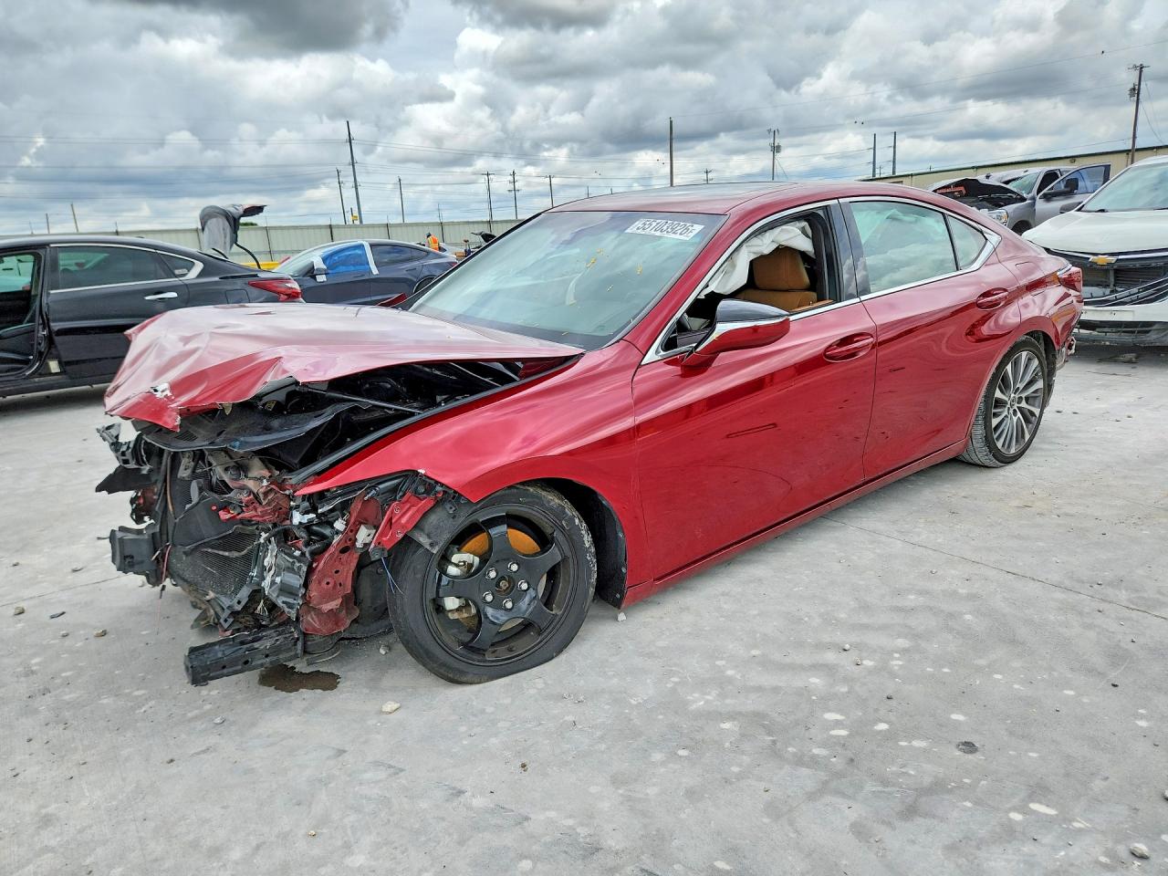 2020 Lexus ES 350, VIN 58ADZ1B19LU075459 — Front end