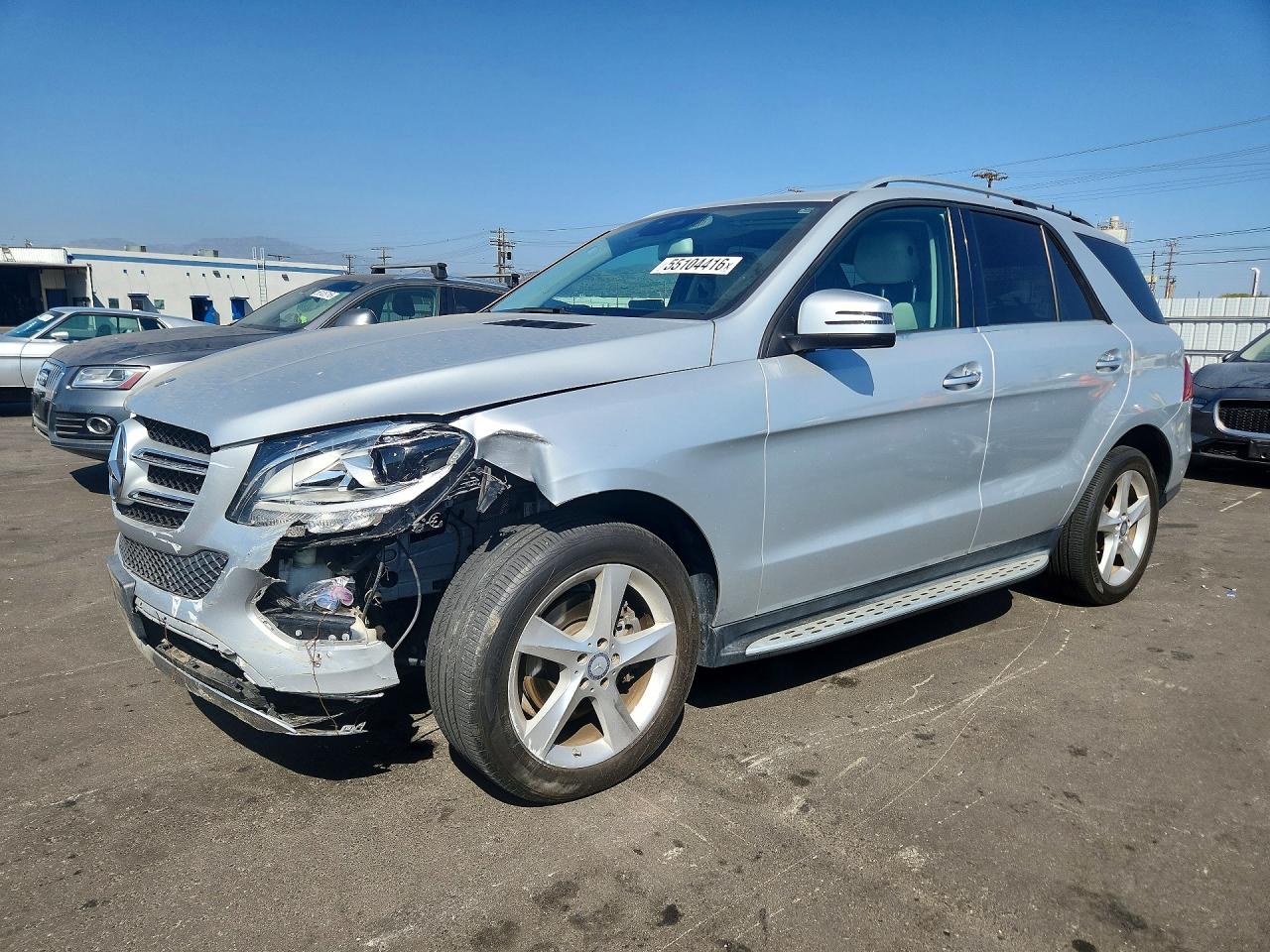 2016 Mercedes-Benz GLE 350, VIN 4JGDA5JB9GA720070 — Front end