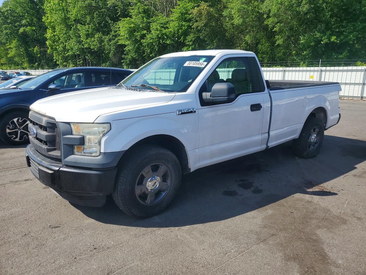 2016 Ford F-150 XL, VIN 1FTMF1C80GKD25592 — Rear end