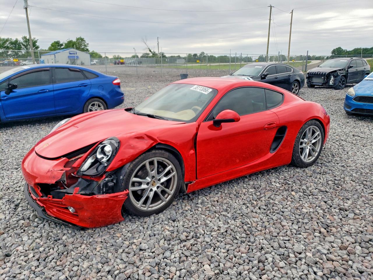 2014 Porsche Cayman, VIN WP0AA2A89EK174596 — Front end