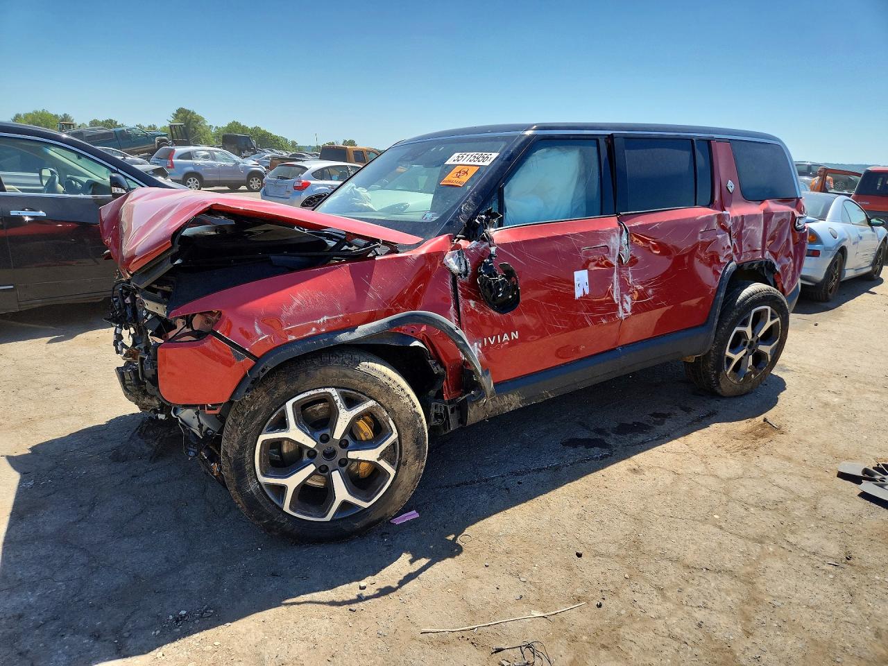 2024 Rivian R1S Adventure, VIN 7PDSGABA5RN033875 — Rollover