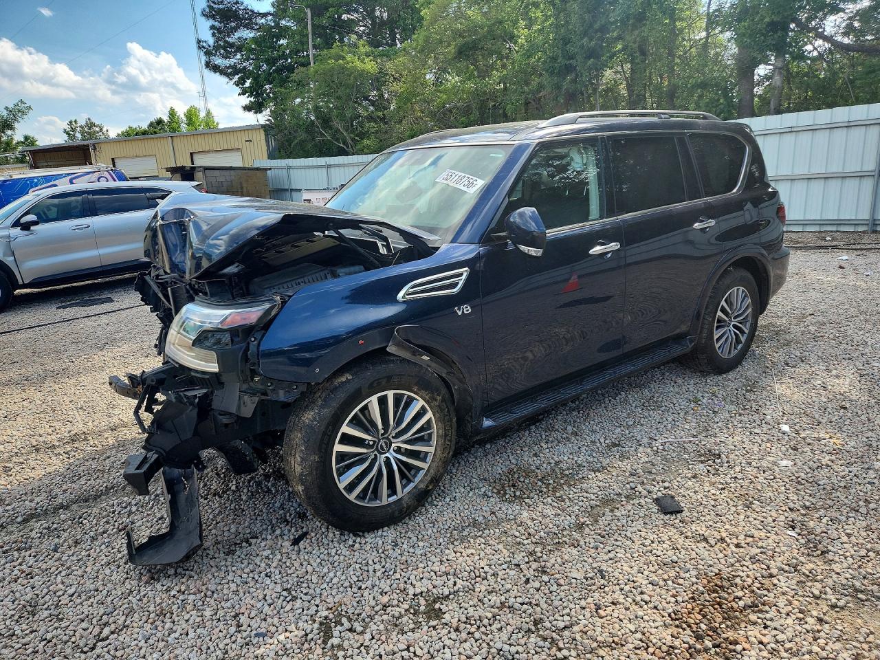 2022 Nissan Armada SL, VIN JN8AY2BA2N9393165 — Front end