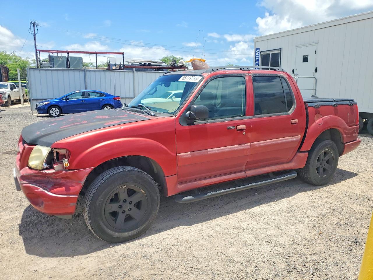 2005 Ford Explorer Sport Trac XLS, VIN 1FMDU67K05UA12886 — Front end