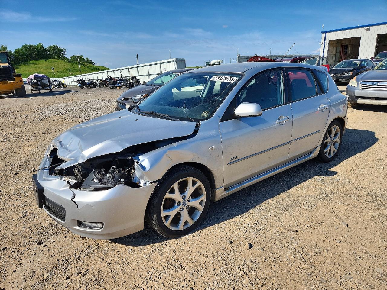 2007 Mazda 3 S Sport, VIN JM1BK143371688092 — Front end