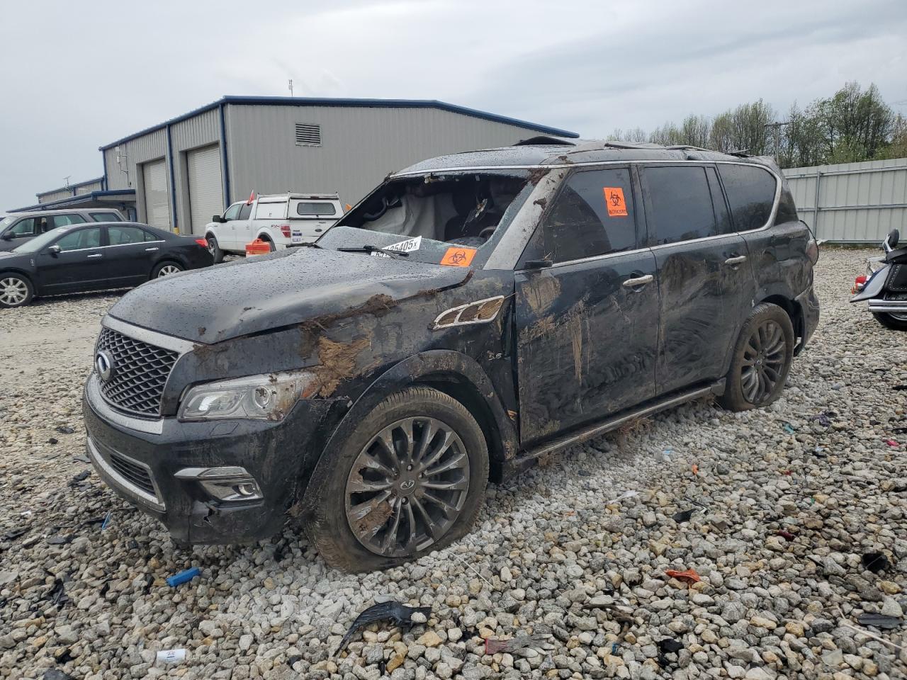 2016 Infiniti QX80 Limited, VIN JN8AZ2NE4G9121697 — Rollover