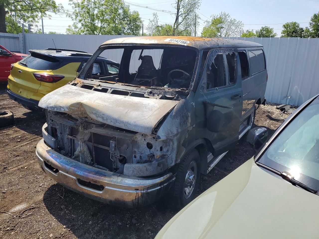 1999 Dodge Passenger, VIN 2B4JB25Y4XK572154 — Burn