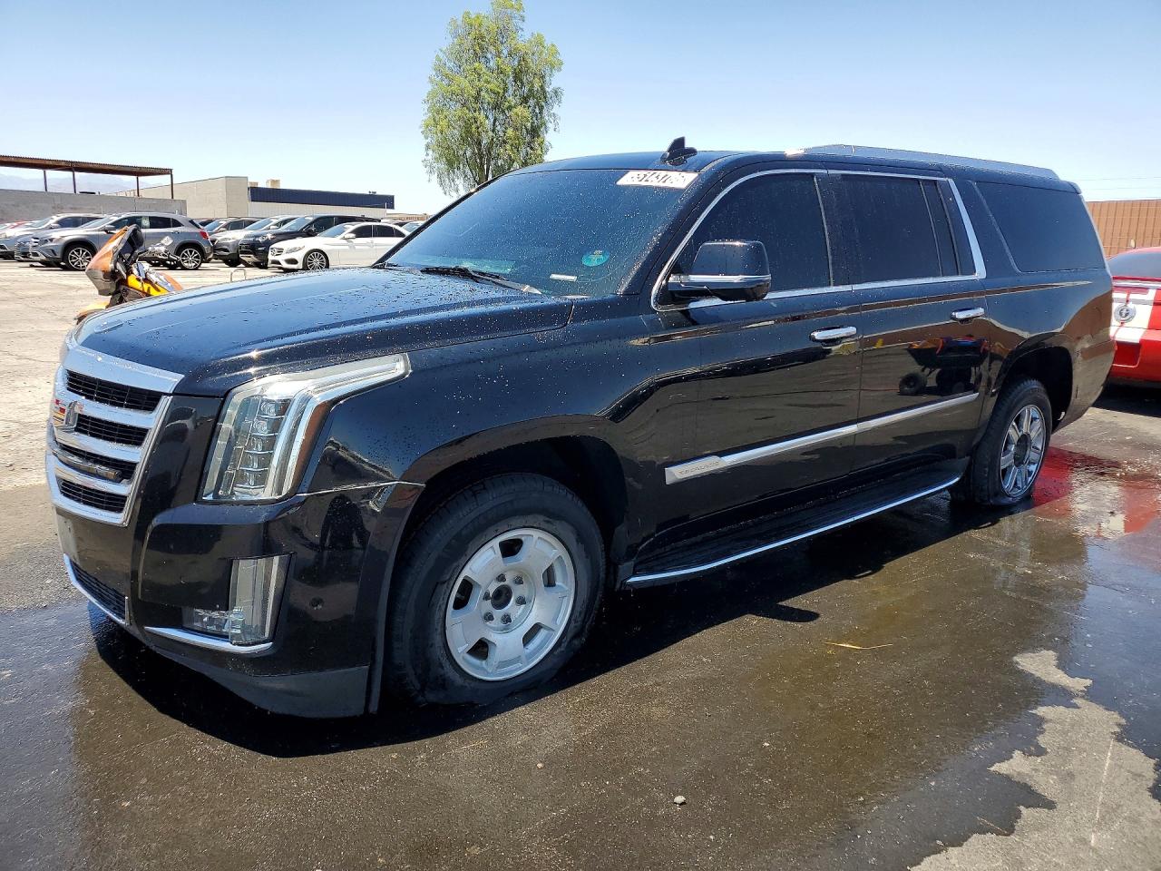 2018 Cadillac Escalade ESV, VIN 1GYS3GKJ7JR291635 — Burn