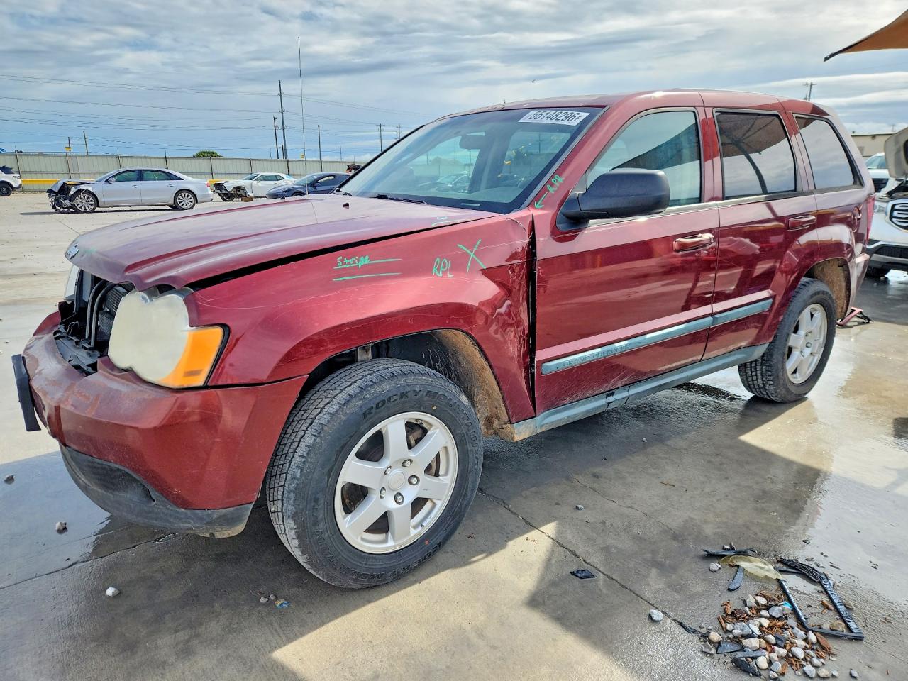 2008 Jeep Grand Cherokee Laredo, VIN 1J8GS48K78C106065 — Front end