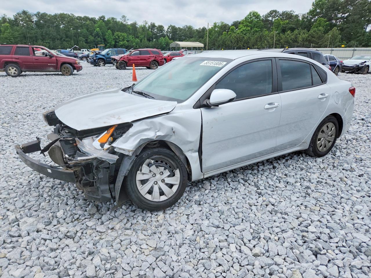 2020 Kia Rio S, VIN 3KPA24AD9LE341125 — Front end