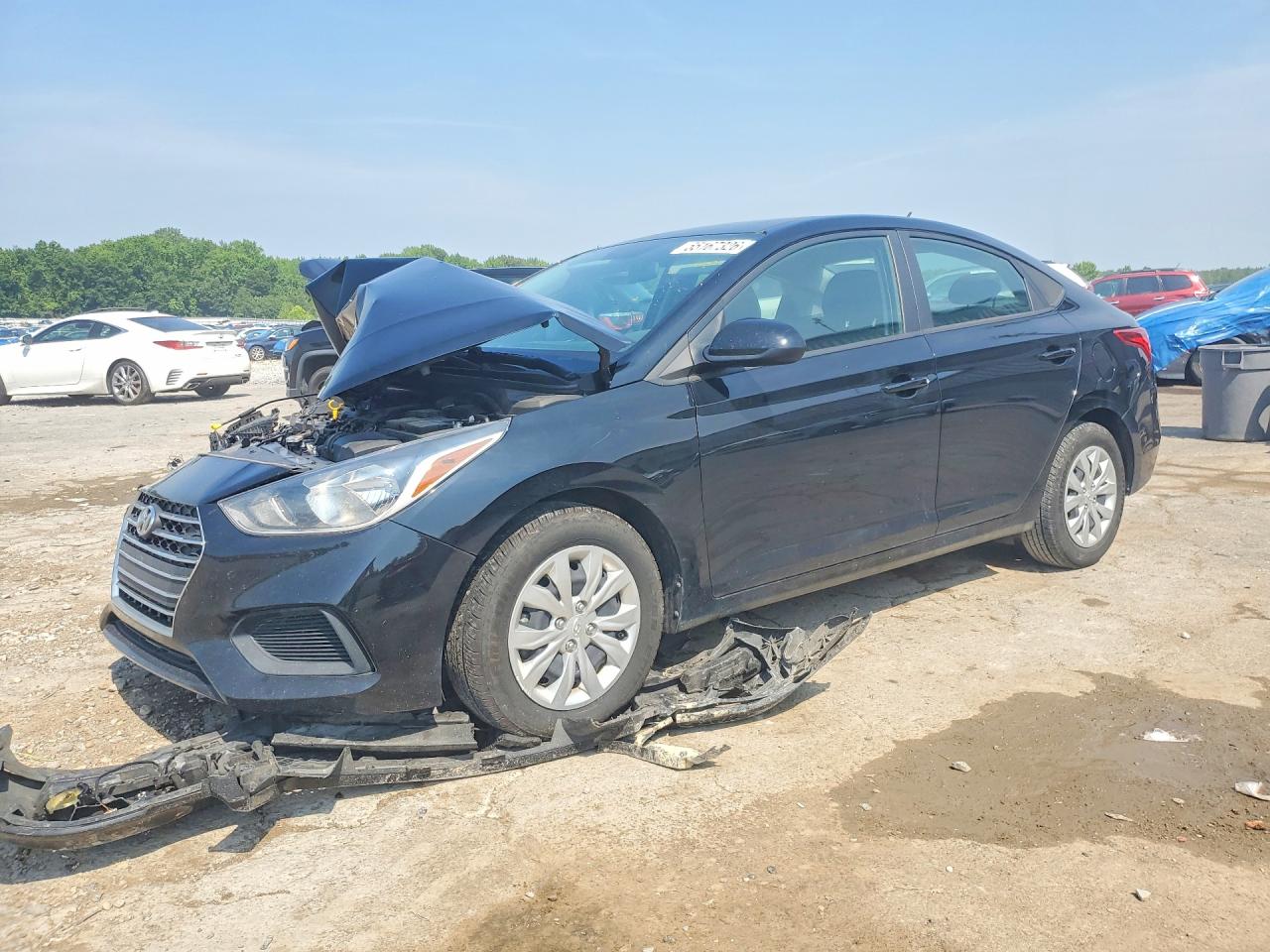 2022 Hyundai Accent SE, VIN 3KPC24A65NE182200 — Front end