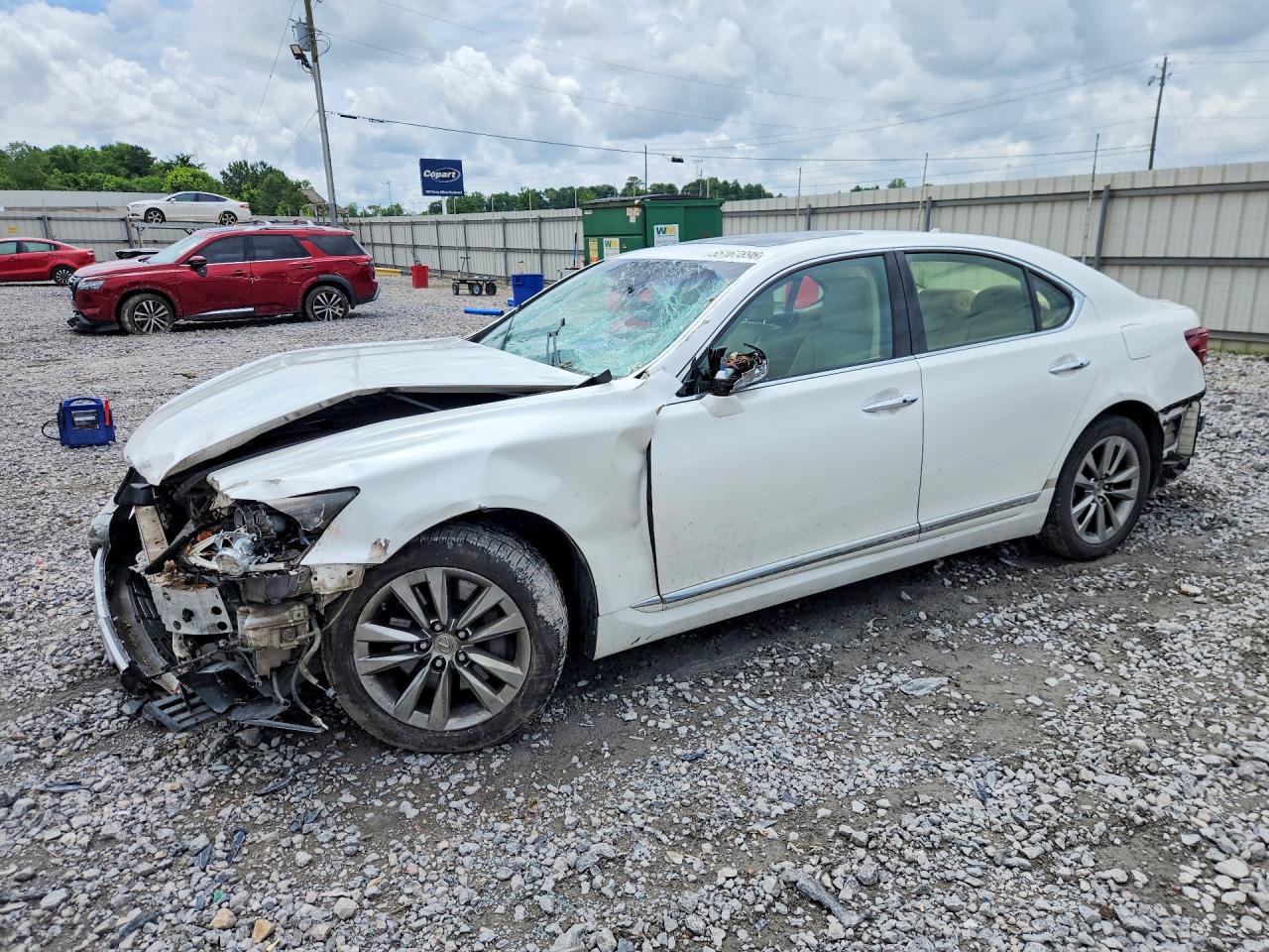 2013 Lexus LS 460, VIN JTHCL5EF9D5018423 — Front end