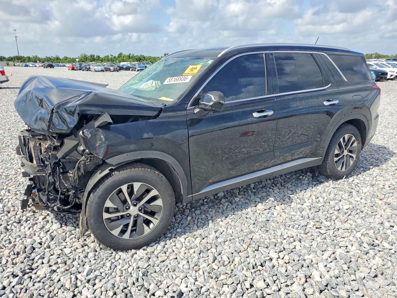 2021 Hyundai Palisade SEL, VIN KM8R24HE8MU244949 — Front end