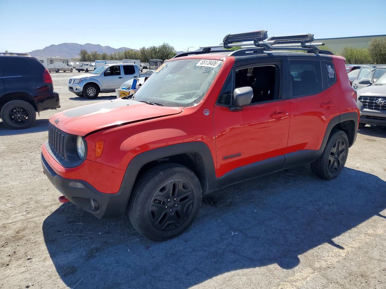 2018 Jeep Renegade Trailhawk, VIN ZACCJBCB9JPG75473 — Rear end