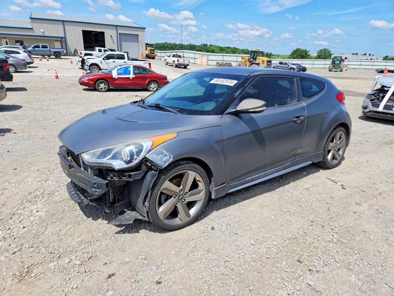 2013 Hyundai Veloster Turbo, VIN KMHTC6AE2DU177757 — Front end