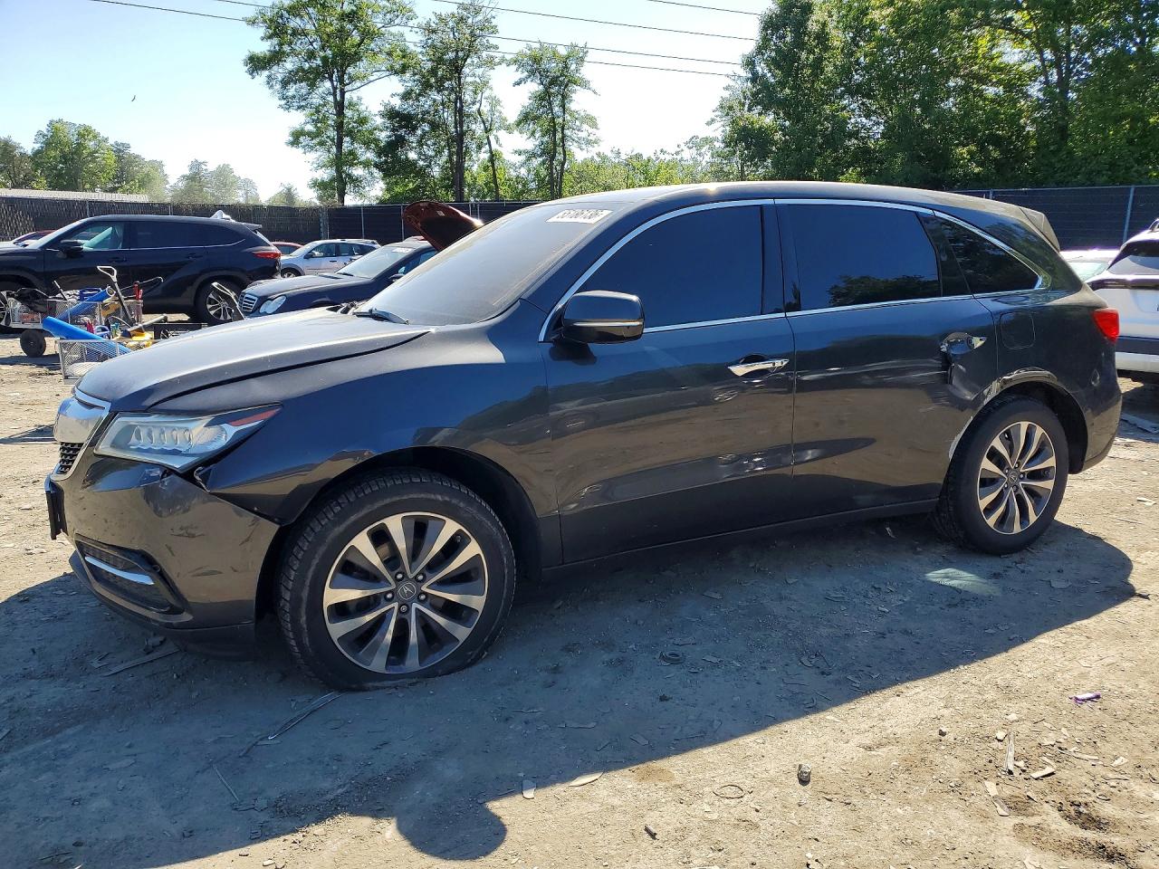 2016 Acura MDX Technology, VIN 5FRYD4H46GB005896 — Front end