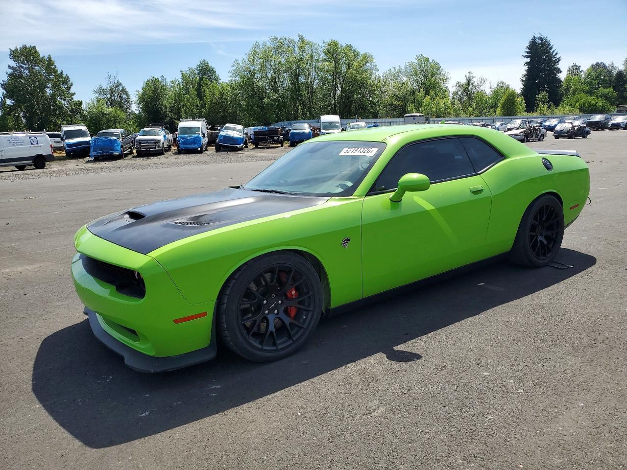 2015 Dodge Challenger SRT Hellcat, VIN 2C3CDZC98FH713947 — Rear end