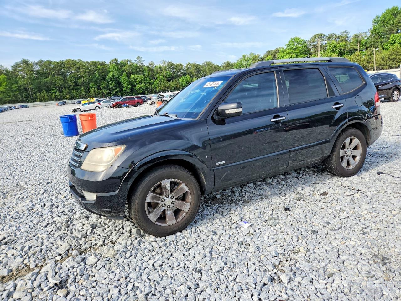 2009 Kia Borrego EX, VIN KNDJJ742295039100 — Rear end