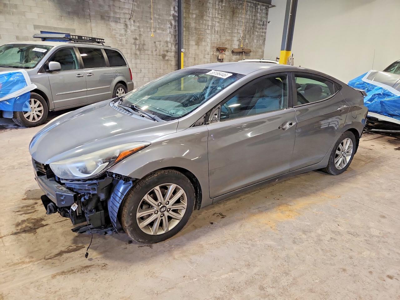 2014 Hyundai Elantra SE, VIN 5NPDH4AE5EH464424 — Front end