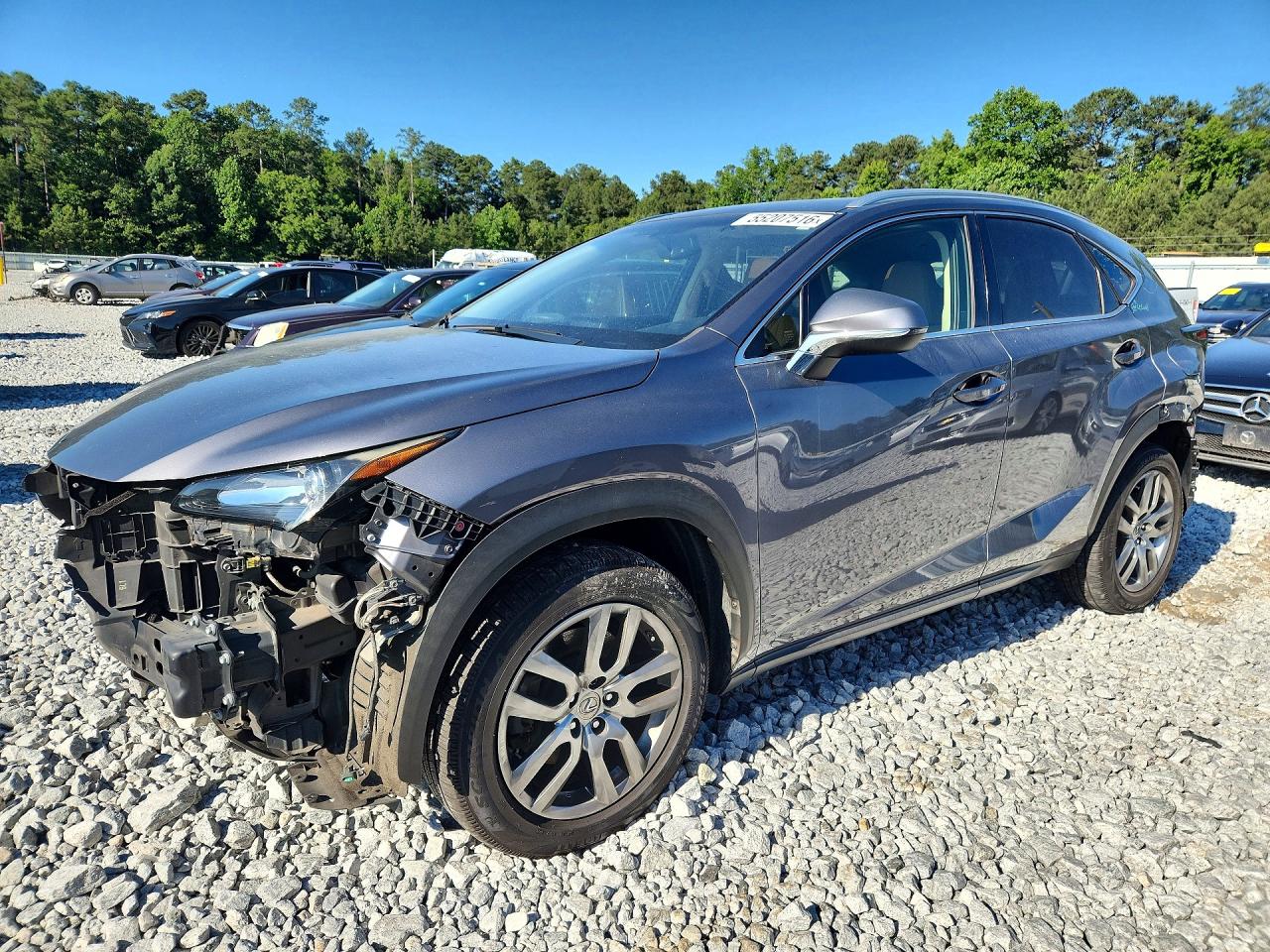 2016 Lexus NX 200t, VIN JTJYARBZ9G2035406 — Rear end