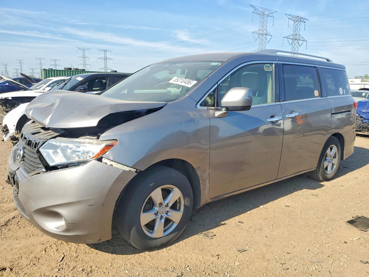 2013 Nissan Quest SV, VIN JN8AE2KP0D9064668 — Front end