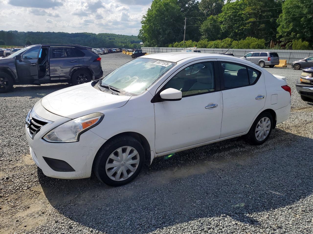 2015 Nissan Versa S Plus, VIN 3N1CN7AP0FL817597 — Engine fire