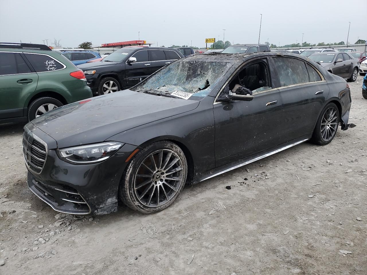 2024 Mercedes-Benz S 580, VIN W1K6G7GB6RA288237 — Burn