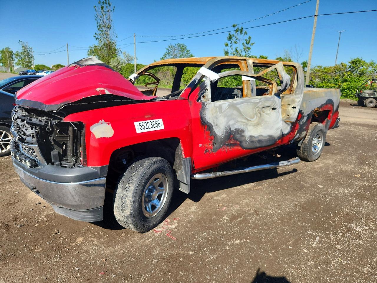 2014 Chevrolet Silverado 1500 Work Truck, VIN 3GCUKPEC9EG506081 — Burn